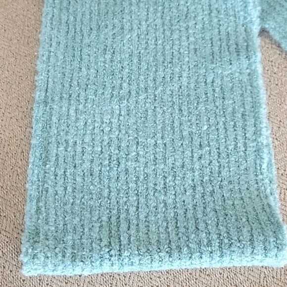 LOFT Outlet Light Turquoise Fuzzy Winter Scarf - Picture 2 of 7